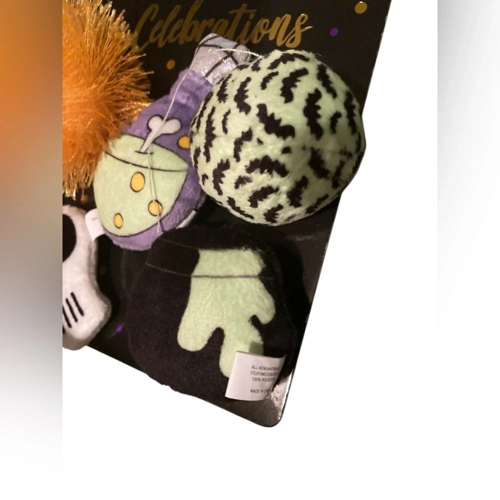 Halloween cat toys cat nip potion skeleton witch cauldron Pom Pom